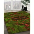 thumbnail image 3 of Ahgly Company Machine Washable Indoor Round Transitional Night Red Area Rugs, 4' Round, 3 of 7