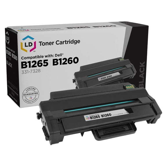 LD Products Compatible Replacement 331-7328 / DRYXV Black Toner Cartridge for Dell B1260dn B1265dnf