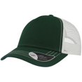 thumbnail image 1 of Atlantis - Gorra Rapper 5 Paneles (Verde Botella, Blanco), 1 of 3