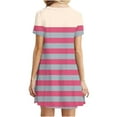 thumbnail image 2 of Kyusrd Robe d'Été pour Femmes Robe Mini Robe T-Shirt Robe Décontractée pour Femmes Imprimée Col Rond Manches Courtes Robe de Sortie, 2 of 7
