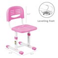 thumbnail image 3 of VIVO Pink Universal Height Adjustable Children's Desk Chair (Chair Only), 3 of 9