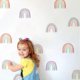 thumbnail image 1 of Rainbow Wall Decals for Girl Room, Nursery Decoration, Removable Wallpaper, 36 Pcs, 1 of 5