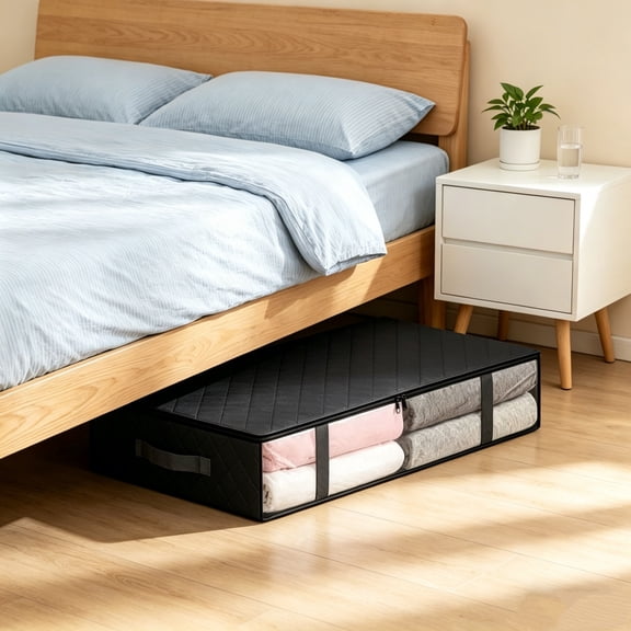 Storage Containers Under the Bed,Large Rolling under bed Clothes Storage Drawers with Lid Under Bed Shoe Storage Underbed Storage for Dorm Tall