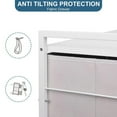 thumbnail image 5 of FRAPOW White Night Stand with 3 Drawer Dresser for Bedroom, Hallway, Kids Dresser, 5 of 5
