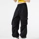 thumbnail image 5 of Amzcrzy Pantalones Cargo Holgados para Mujer, Cintura con Cordón, Pierna Ancha, Cómodos, Cintura Elástica, SobRojoimensionados, Informales, Estilo Calle Hip Hop, con Bolsillos, Tallas M-2XL Negro, 5 of 5