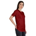 thumbnail image 2 of Inkmeso Womens Basic Crewneck Tshirt Short Sleeve Regular Fit Long Tee Workout Top, 2 of 8
