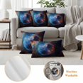 thumbnail image 6 of Outdoor Pillow Covers Mysterious Planet Outer Space Waterproof Pillow Cases 24x24 Set of 2, Modern Abstract Art Throw Pillow Cover Pillowcase for Patio Balcony Couch Garden, 6 of 9