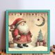 thumbnail image 2 of Hilo Algodón Ecológico Bordado Punto Cruz Papá Noel Impreso 11CT 40x40cm, 2 of 9