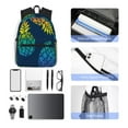 thumbnail image 4 of Fuzoiu Abstract Bright Pineapple Fruit Retro Print School Backpack for Teens,Large Bookbag,Lightweight Laptop Bag for Travel, Work, School & Outdoor Adventures, 4 of 6