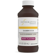 Integrative Therapeutics Sambucus Black Elderberry Syrup - Traditional Immune Support Supplement* - with Flavonoid Anthocyanins - Gluten-free Alternative to Gummies for Adults and Children - 4 fl oz