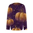 thumbnail image 4 of Halloween Cardigan for Women Cute Halloween Pumpkin Womens Sweaters Cardigan Button Knit Cropped Long Sleeve Fall Holiday Plus Size Tunic Sweater Orange 3XL, 4 of 6