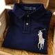 thumbnail image 1 of polo De Algodón Puro Manga Corta Mujeres Verano RL Clásico Bordado Casual Camiseta Moda Cuello Versátil Etiqueta +, 1 of 4