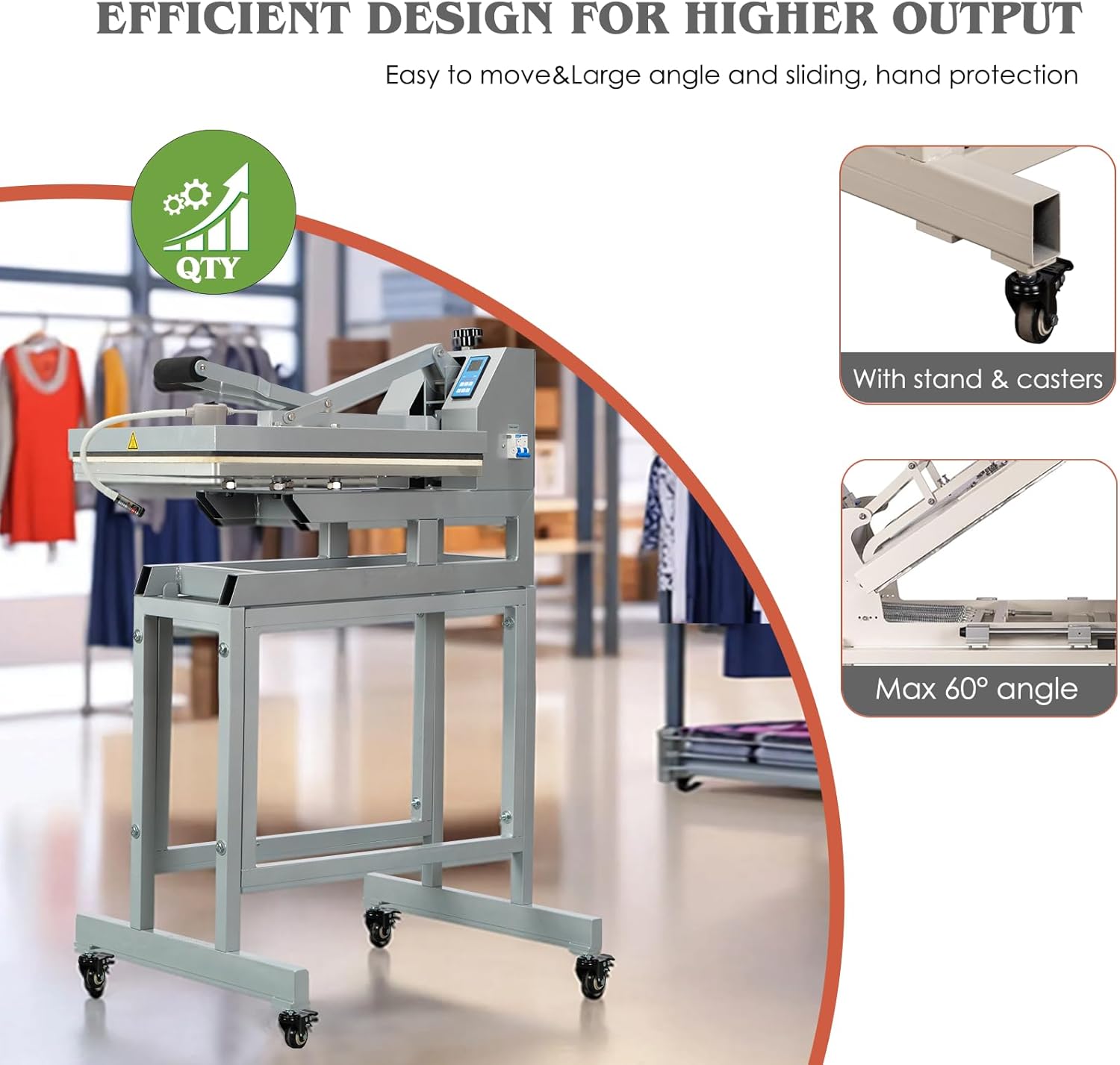 16x24 Inch Heat Press, 110V 2000W High Pressure Clamshell Heat Press Machine for T-Shirt, Professional Digital Control Heat Transfer Machine for Sublimation, Fast Heating and Infrared Positioning