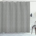 thumbnail image 1 of Ambesonne Hearts Shower Curtain, Geometric Polygonal Design, 69"Wx75"L, Grey White, 1 of 3