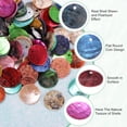 thumbnail image 2 of Uxcell 300-Pack Conchas Planas Naturales Redondas de 15 mm, Cuentas de Moneda Redonda Plana con Agujero, Concha de Madreperla para Joyería [Colorido], 2 of 7