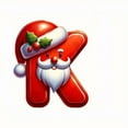 thumbnail image 1 of 26-Pack Santa Hat And Beard Alphabet Christmas Tree Ornaments Festive Hanging Decorations, 1 of 2