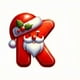 thumbnail image 1 of Paquete de 26 Adornos Navideños con El Alfabeto de Gorro y Barba de Papá Noel para Colgar En El Árbol., 1 of 2