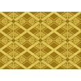 thumbnail image 1 of Ahgly Company Machine Washable Indoor Rectangle Transitional Bright Gold Yellow Area Rugs, 7' x 9', 1 of 7