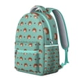 thumbnail image 2 of Whimsical Badger Print Backpack - Lightweight Waterproof School Bag, Stylish Laptop Backpack for Teens, Trendy Gift for Students & Young Adults, 2 of 6