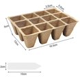 thumbnail image 2 of 10 piezas de maceta de turba Sincero biodegradables con 100 piezas de plástico para etiquetas de plantas, 2 of 5