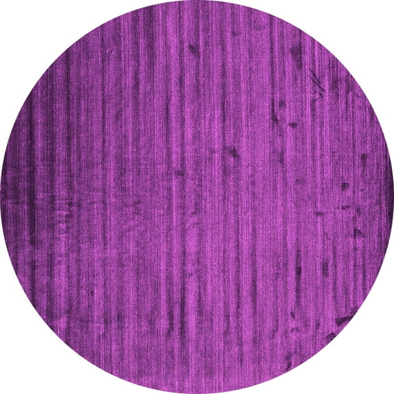 Ahgly Company Indoor Round Abstract Pink Contemporary Area Rugs, 4' Round