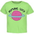thumbnail image 1 of Halloween Humans Suck Black Text Toddler T Shirt, 1 of 1