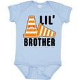 thumbnail image 3 of Inktastic Lil Brother with Construction Cones Boys Baby Bodysuit, 3 of 5