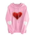 thumbnail image 2 of WJHWSX Hoodies for Women,Womens Hoodies,Breathable,Soft,Polyester,Pink,2XL, 2 of 4