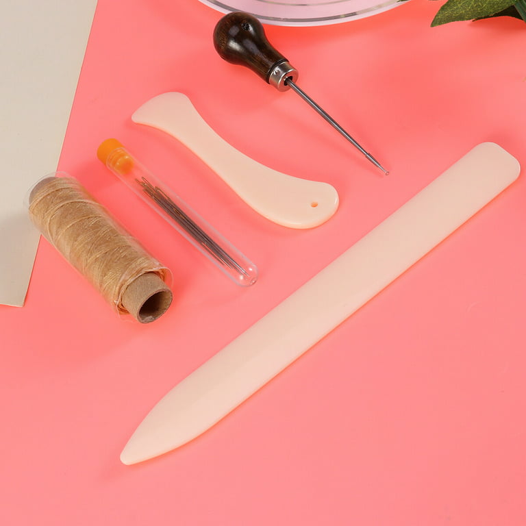 Kit Bookbinding Book Binding Sewing Bone Tools Scrapbooking Materials  Needles Folder Leather Beginners Hand Stitcher Set 