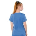 thumbnail image 2 of Med Couture Touch Women's V-Neck Knit Back Scrub Top [XS - 3XL], 2 of 4