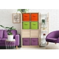 thumbnail image 4 of Sorbus Cube Storage Bins - Drawer and Closet Bins, Purple, Green, Orange (6 Pack), 4 of 6