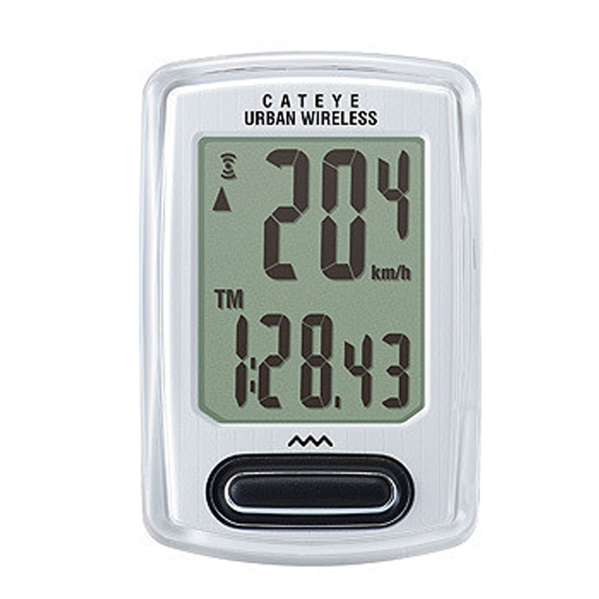 cat eye urban wireless bike computer, white