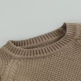 thumbnail image 4 of Baby Girl Boy Knit Pullover Sweater Fall Winter Warm Sweatshirt Tops with Pocket, 4 of 6