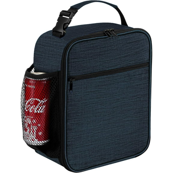 Square lunch bag - Reusable lunch bag, unisex - Portable insulated lunch box