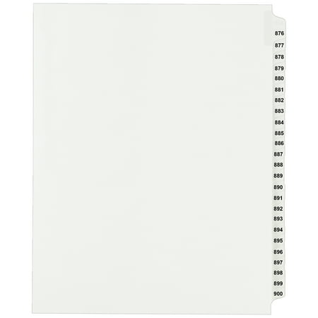 Avery Standard Collated Legal Dividers Avery Style, Letter Size, 876-900 Tab Set (82314)