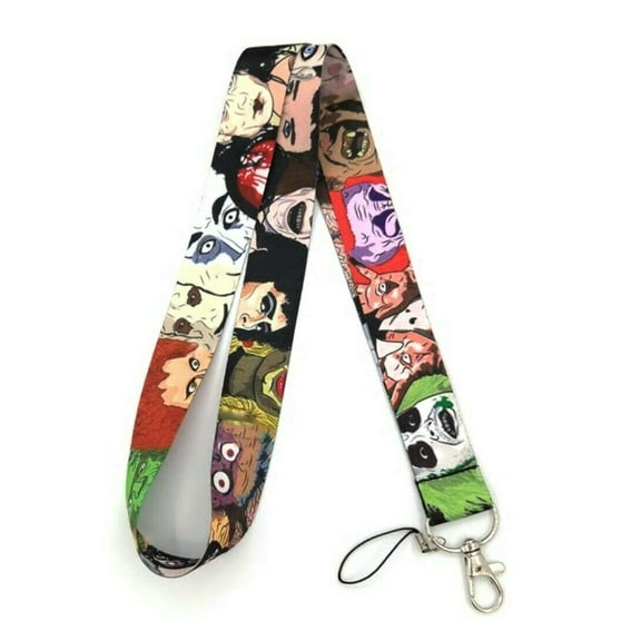 Classic Horror Characters Themed Lanyard ID Holder Keychain