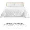 thumbnail image 2 of BLC 100% Cotton White Twin Size Sheet Set 4 Piece 144 Thread Count Percale Weave Bed Sheets Soft and Smooth Luxury Finishing Hotel Quality, 2 of 7