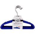thumbnail image 2 of Set de 10 ganchos infantiles Good & Good forrados en terciopelo color azul GK97193-MA, 2 of 7