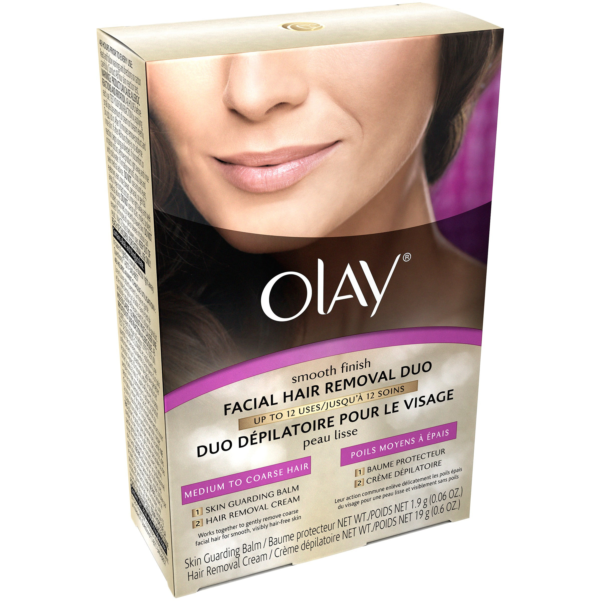 Olay Smooth Finish Facial Hair Removal Duo Medium To Coarse Hair