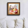 thumbnail image 2 of 11x11 Frame Gold Real Wood Picture Frame Width 1.75 inches | Interior Frame Depth 0.5 inches | Da, 2 of 8