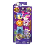 Polly Pocket Toys, Bracelet Treasures Wearables with Snap-Together Sections and Micro Doll