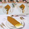 thumbnail image 2 of Cloth Napkins Set of 8 - 20x20 Inches, Ombre Orange Waves Washable Reusable Table Napkins, Abstract Art Gradient Modern Soft & Absortbent Dining Napkin for Party Wedding Hotel Restaurant, 2 of 8