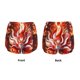 thumbnail image 3 of Balery Red Sun Flame Fox Pantalones cortos deportivos para mujer con forro y dos bolsillos, elásticos, para entrenamiento, gimnasio, yoga-XX-Large, 3 of 7