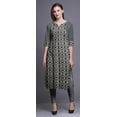 thumbnail image 2 of Bimba Robe Kurti Longue en Coton Imprimé Tunique Droite Robes pour Femmes Haut Indien-X-Grand, 2 of 6