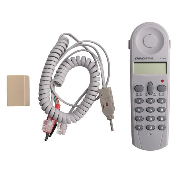 Telephone Phone Butt Test Tester Lineman Tool Network Cable Set Device C019 Check for Telephone Line Fault Grey White