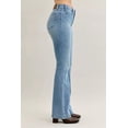 thumbnail image 4 of I AM A FASHION JUNKY Judy Blue Full Size Mid Rise Bootcut Jeans with Contrast Wash & Front Patch Pockets Plus Size (MD, 11(30)), 4 of 19