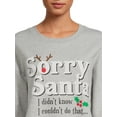 thumbnail image 4 of Sorry Santa Women's Pullover Fleece Sweatshirt, 4 of 5