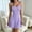 A1 Purple, variant on Women Spaghetti Strap Mini Sundress Soft Stretch Ribbed Fabric Scalloped Lace Trim Henley Button Slim A-Line Flared Hem Tank Dress for Beach Vacation Night Club Streetwear Green S