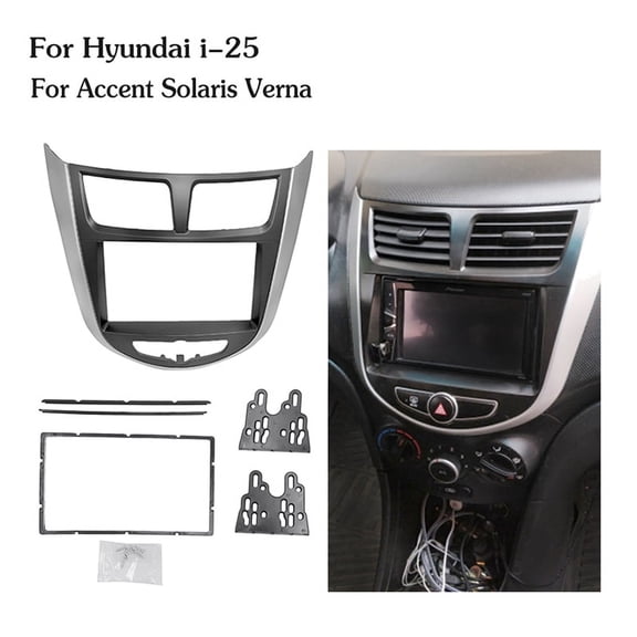 7 / 6.5 Inch 2 Din Car Dashboard Frame for Hyundai I-25/Accent 2010 