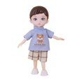thumbnail image 2 of Muñeca BJD CUTICAT para niño cuerpo articulado 16 cm muñeco Violeta, 2 of 8